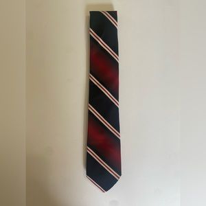 Haband Red Black Stripe Tie